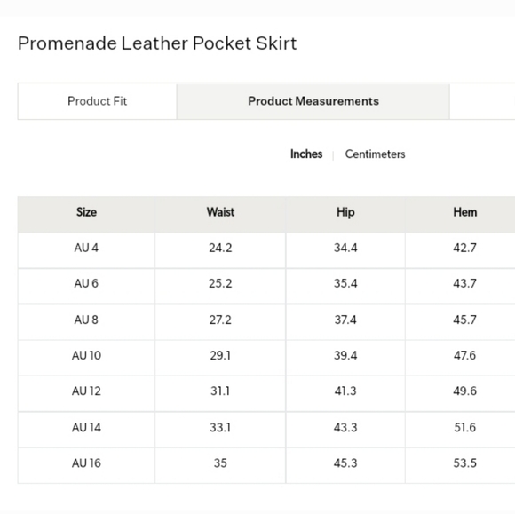 - AJE , Australia Leather 70's Inspired Leather Pocket Skirt NWT Sz 10 - Picture 11 of 14